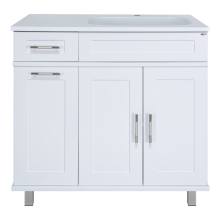 Купер - 90 Тумба напольная с Б/К правая белая