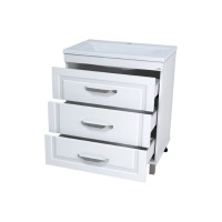 Терра - 70 Тумба с 3 ящ. белая