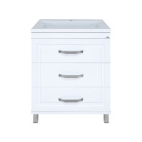 Терра - 70 Тумба с 3 ящ. белая