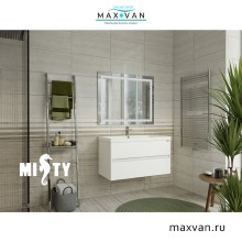 Алиса -100 тумба 2 ящ. подвесная белая эмаль