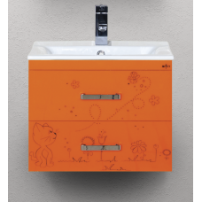 Kitty - 50 Тумба подвесная 2 ящ. BL - 13G апельсиновый фреш