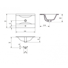 Kitty - 50 Тумба подвесная 2 ящ. BL - 13G апельсиновый фреш