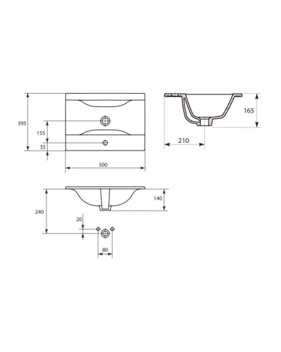 Kitty - 50 Тумба подвесная 2 ящ. BL - 13G апельсиновый фреш