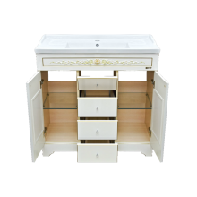 Milano - 90 Тумба с 4 ящиками бежевая патина/декор