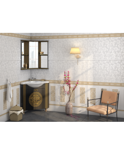 Olimpia LUX - 60 Тумба угловая черная патина