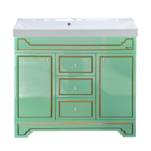 Praga - 90 Тумба с 3 ящ.салатовая/ патина