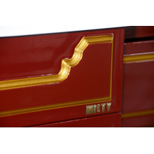 Praga -105 Тумба с 3 ящ.бордо патина