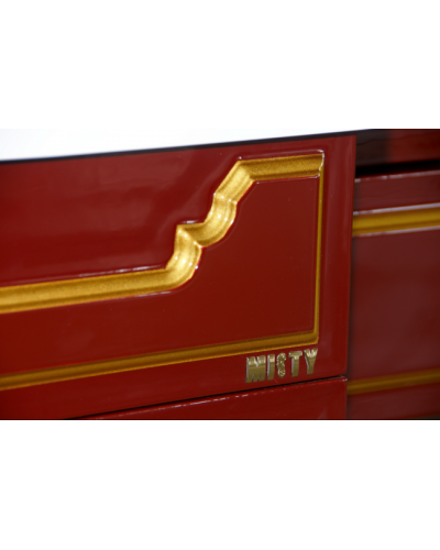 Praga -105 Тумба с 3 ящ.бордо патина