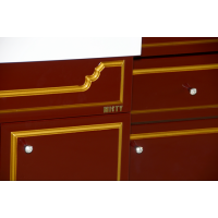 Praga -105 Тумба с 3 ящ.бордо патина