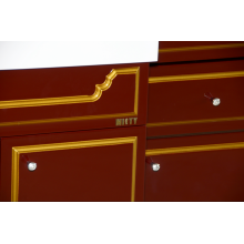 Praga -105 Тумба с 3 ящ.бордо патина