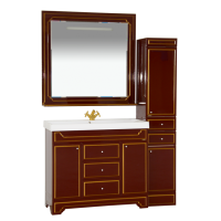 Praga -105 Тумба с 3 ящ.бордо патина