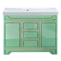 Praga -105 Тумба с 3 ящ.салатовая /патина