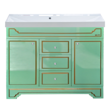 Praga -105 Тумба с 3 ящ.салатовая /патина