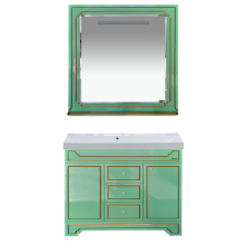 Praga -105 Тумба с 3 ящ.салатовая /патина