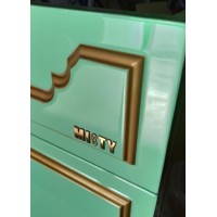 Praga -105 Тумба с 3 ящ.салатовая /патина