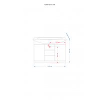 Praga -105 Тумба с 3 ящ.салатовая /патина