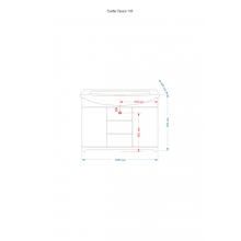 Praga -105 Тумба с 3 ящ.салатовая /патина