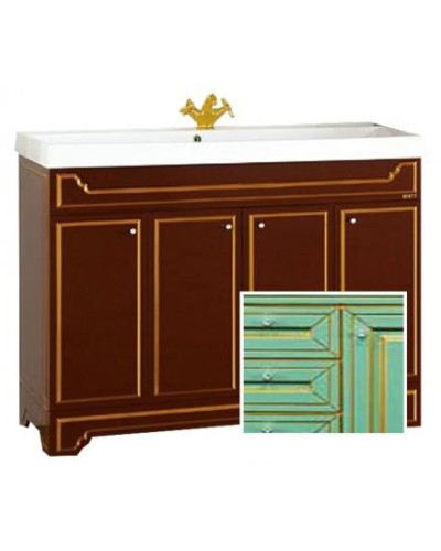 Praga -120 Тумба прямая салатовая/ патина