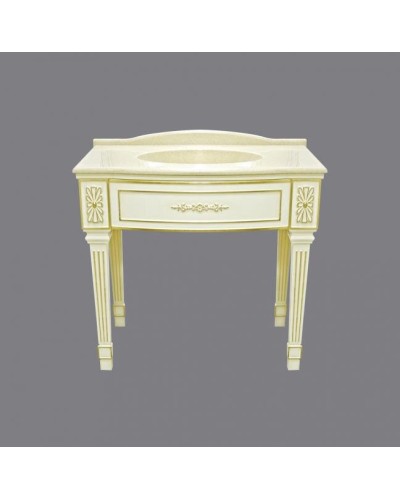 Tiffany - 100 Тумба на ножках беж. сусальное золото