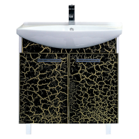 Джулия - 85 Тумба прямая КРАКОЛЕТ черный