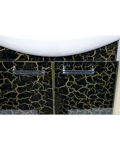 Джулия - 85 Тумба прямая КРАКОЛЕТ черный