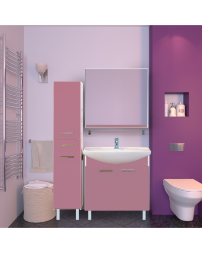 Джулия - 85 Тумба прямая розовая О