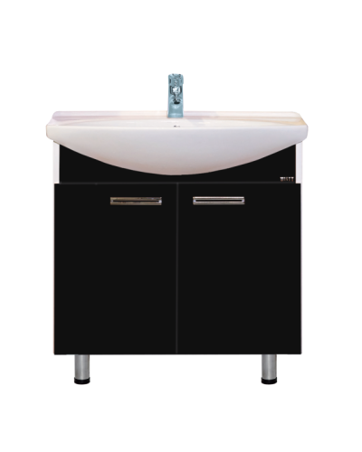 Джулия - 85 Тумба прямая черная О