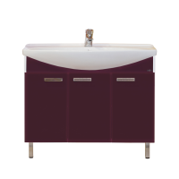 Джулия -105 Тумба прямая бордовая