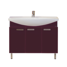 Джулия -105 Тумба прямая бордовая