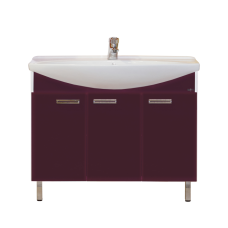 Джулия -105 Тумба прямая бордовая