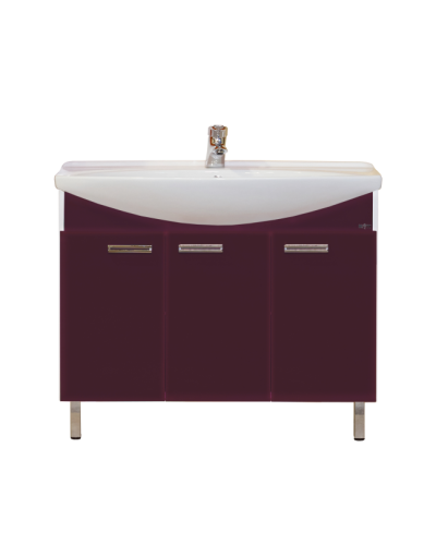 Джулия -105 Тумба прямая бордовая