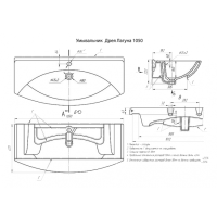 Джулия -105 Тумба прямая бордовая