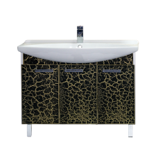 Джулия -105 Тумба прямая КРАКОЛЕТ черный