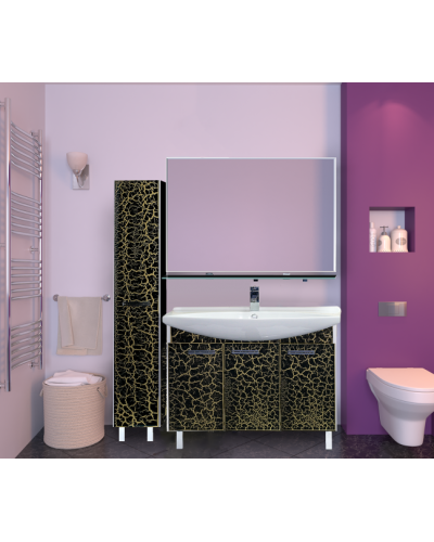 Джулия -105 Тумба прямая КРАКОЛЕТ черный