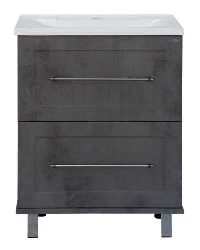 Марта - 70 Тумба напольная 2 ящ. темный бетон