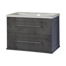 Марта - 70 Тумба подвесная 2 ящ. темный бетон