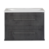 Марта - 70 Тумба подвесная 2 ящ. темный бетон