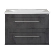 Марта - 70 Тумба подвесная 2 ящ. темный бетон