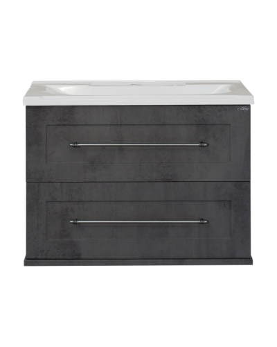 Марта - 70 Тумба подвесная 2 ящ. темный бетон