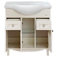 Шармель - 80 Тумба с 2 ящ. светло-бежевая эмаль