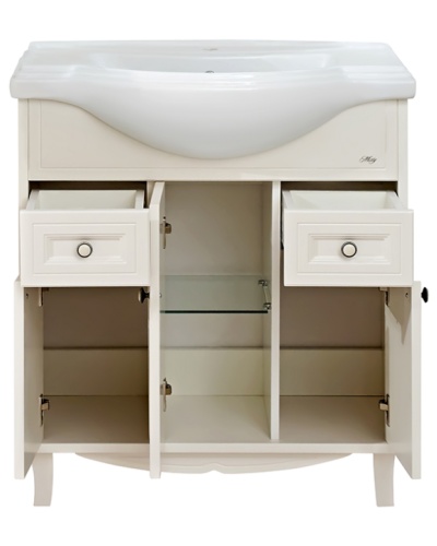 Шармель - 80 Тумба с 2 ящ. светло-бежевая эмаль