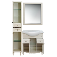 Шармель - 80 Тумба с 2 ящ. светло-бежевая эмаль