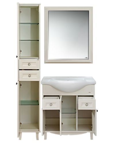 Шармель - 80 Тумба с 2 ящ. светло-бежевая эмаль