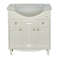 Шармель - 80 Тумба с 2 ящ. светло-бежевая эмаль