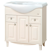 Шармель - 80 Тумба с 2 ящ. светло-бежевая эмаль