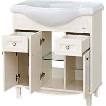 Шармель - 80 Тумба с 2 ящ. светло-бежевая эмаль