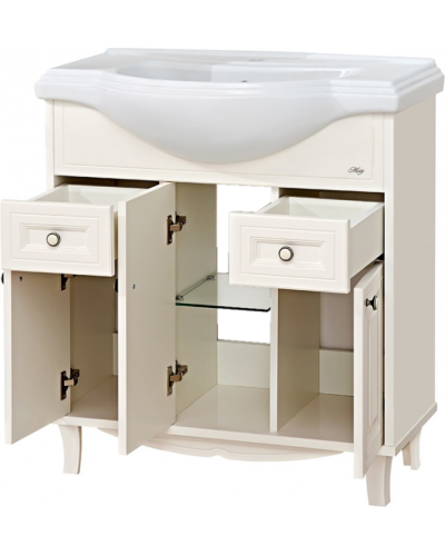 Шармель - 80 Тумба с 2 ящ. светло-бежевая эмаль