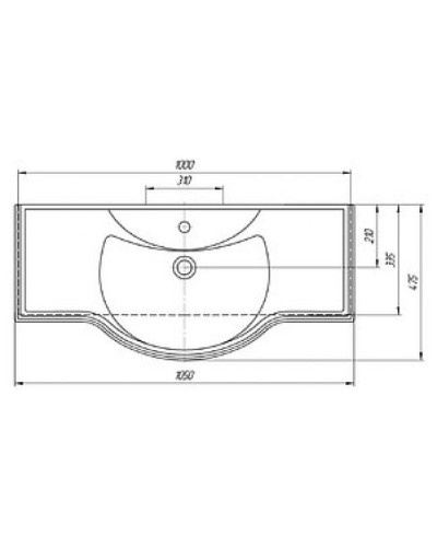 Шармель -105 Тумба с 2 ящ. светло-бежевая эмаль