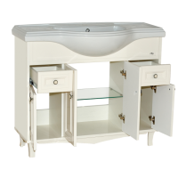 Шармель -105 Тумба с 2 ящ. светло-бежевая эмаль