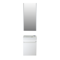 Эко мини - 40 Тумба подвесная, белая